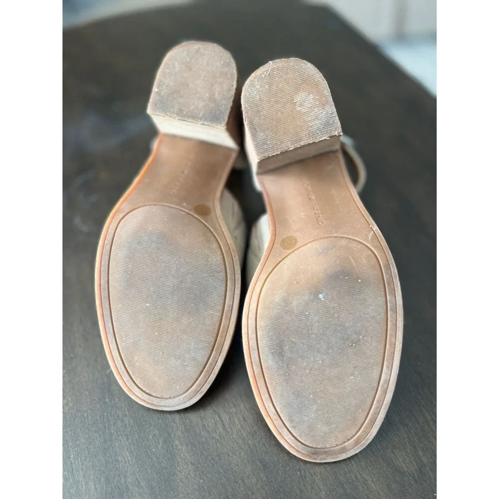 Lucky Brand Block Heel 8.5 Women's Ankle-Strap Sandals in Light Taupe